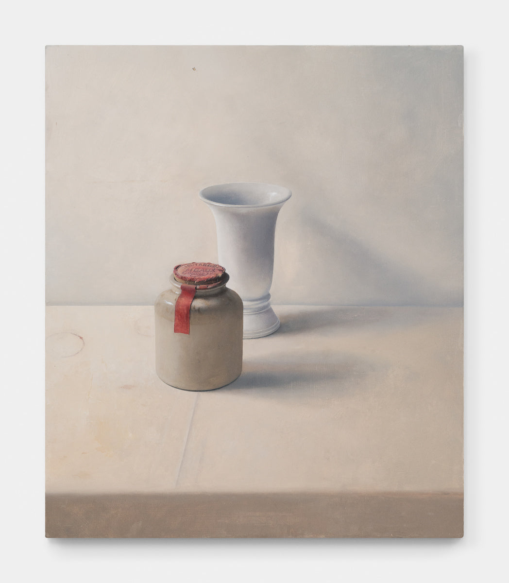 Still Life with Mustard Pot and Vase